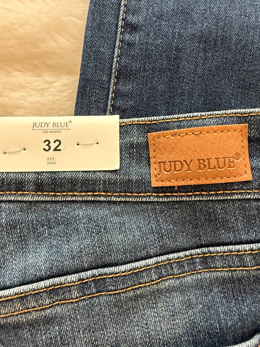 NWT - Judy Blue Ellianna Straight Jeans – Size 32 (14) Denim - Picture 6 of 15